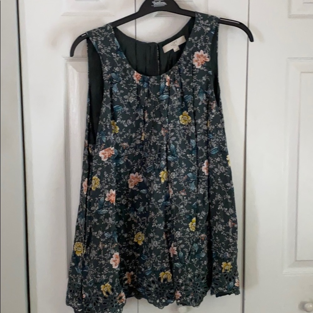 LOFT floral tank top